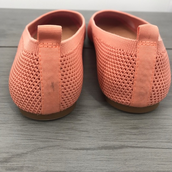 Lucky brand daneric rose pink crayon clay ballet flats slip on square toe size10 - Picture 5 of 9